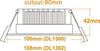 3A DL1362/13W/WH/DL Round Recessed Led Downlight, 13 W