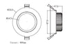 3A DL8685/WH/DAY Round Recessed Led Downlight, 15 W