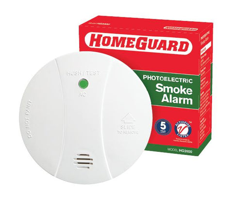 PSA HG2000 Photoelectric Smoke Alarm, 85 dB @ 3 m