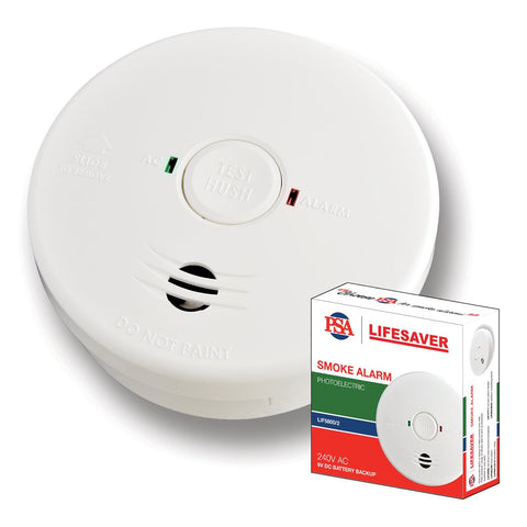 PSA LIF5800/2 Photoelectric Smoke Alarm, 85 dB @ 3 m