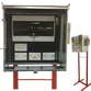 Three phase temporary switchboard 8 outlet with stand