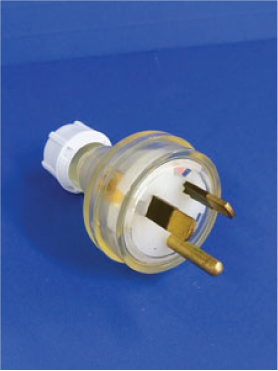 3 pin round earth extension plug