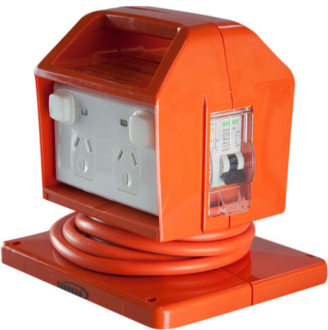 IP53 industrial class RCD portable power outlet 15a